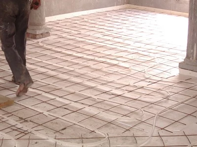 Isoboard under concrete floor