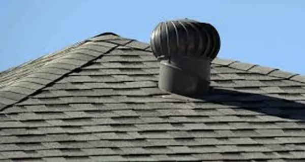 Turbine ventilator fitted on a roof